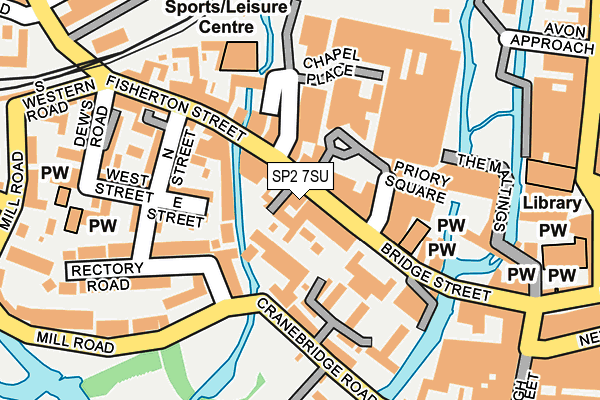 SP2 7SU map - OS OpenMap – Local (Ordnance Survey)