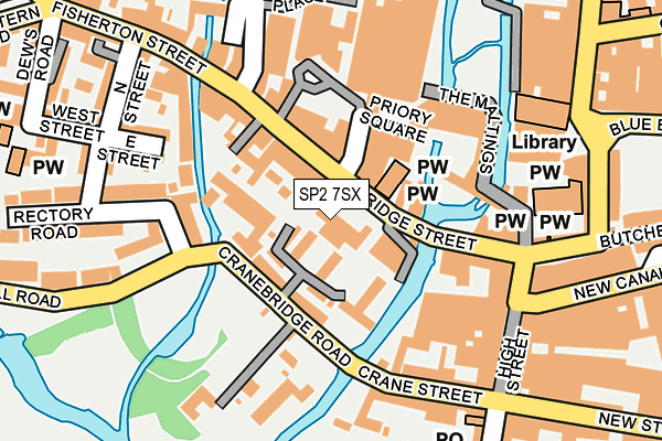 SP2 7SX map - OS OpenMap – Local (Ordnance Survey)