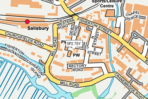 SP2 7SY map - OS OpenMap – Local (Ordnance Survey)