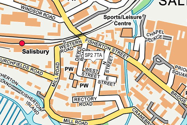 SP2 7TA map - OS OpenMap – Local (Ordnance Survey)