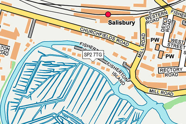 SP2 7TG map - OS OpenMap – Local (Ordnance Survey)