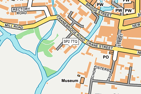 SP2 7TQ map - OS OpenMap – Local (Ordnance Survey)