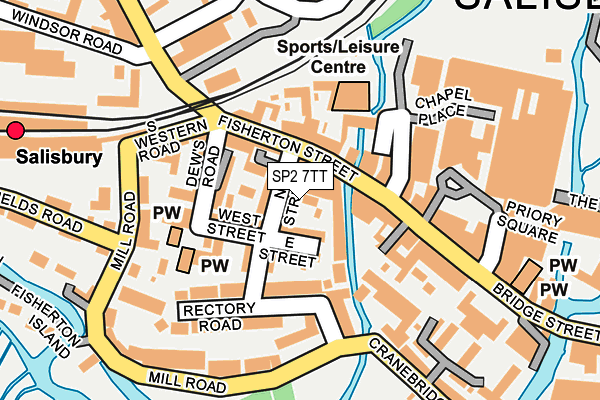 SP2 7TT map - OS OpenMap – Local (Ordnance Survey)