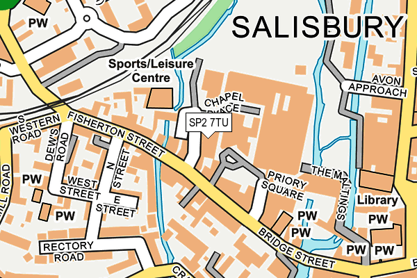 SP2 7TU map - OS OpenMap – Local (Ordnance Survey)