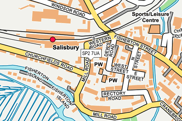 SP2 7UA map - OS OpenMap – Local (Ordnance Survey)