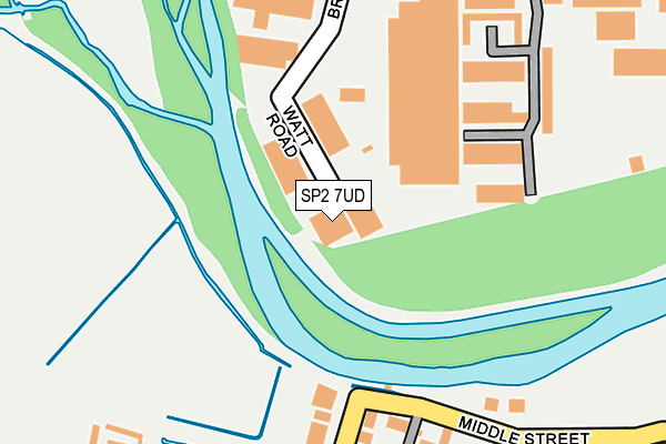 SP2 7UD map - OS OpenMap – Local (Ordnance Survey)