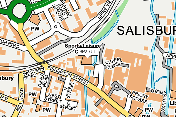 SP2 7UT map - OS OpenMap – Local (Ordnance Survey)