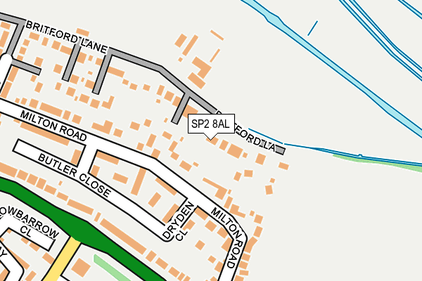 SP2 8AL map - OS OpenMap – Local (Ordnance Survey)