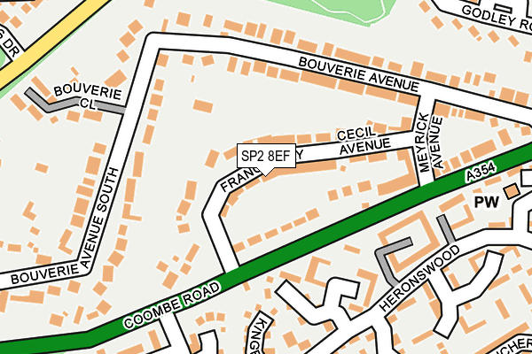 SP2 8EF map - OS OpenMap – Local (Ordnance Survey)