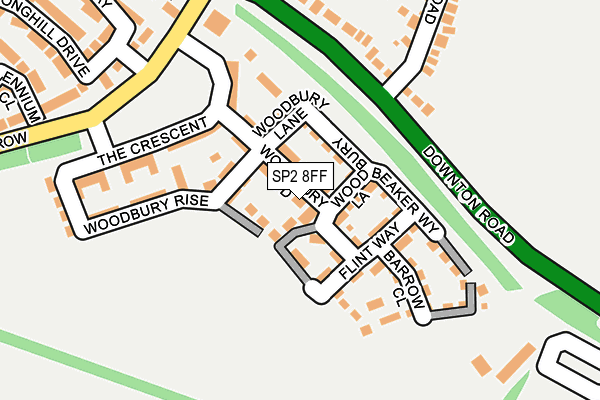 SP2 8FF map - OS OpenMap – Local (Ordnance Survey)