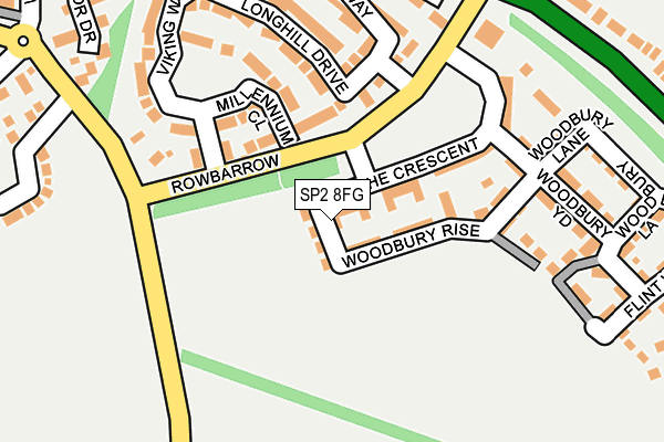 SP2 8FG map - OS OpenMap – Local (Ordnance Survey)