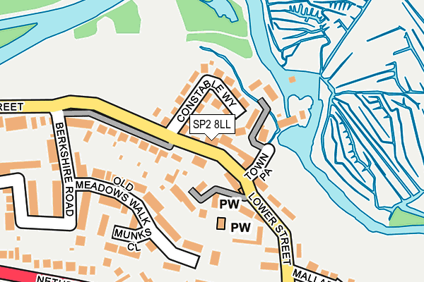 SP2 8LL map - OS OpenMap – Local (Ordnance Survey)