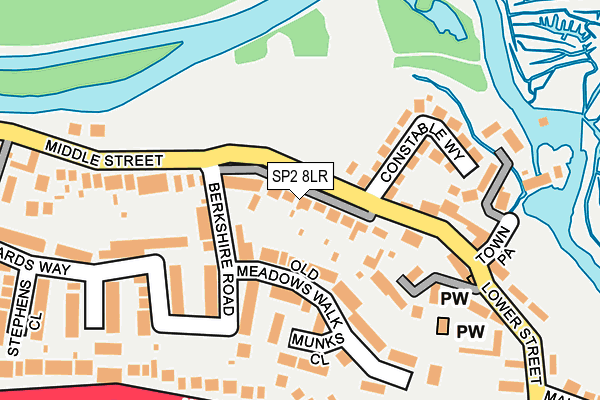 SP2 8LR map - OS OpenMap – Local (Ordnance Survey)