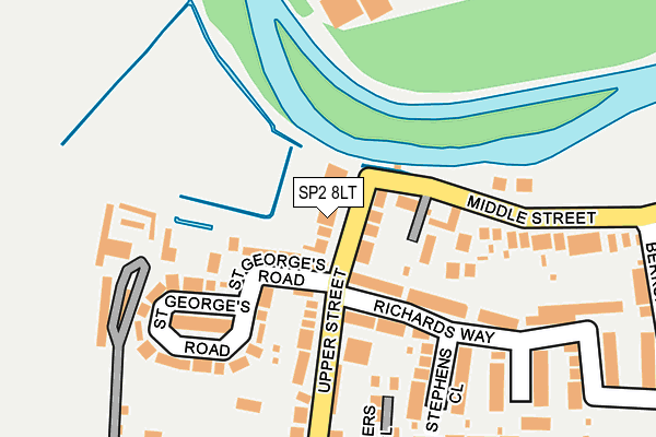 SP2 8LT map - OS OpenMap – Local (Ordnance Survey)