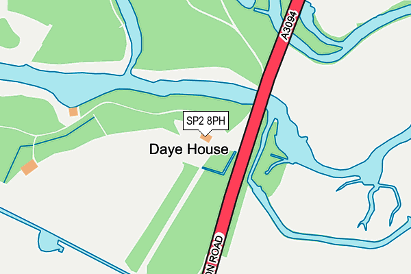 SP2 8PH map - OS OpenMap – Local (Ordnance Survey)