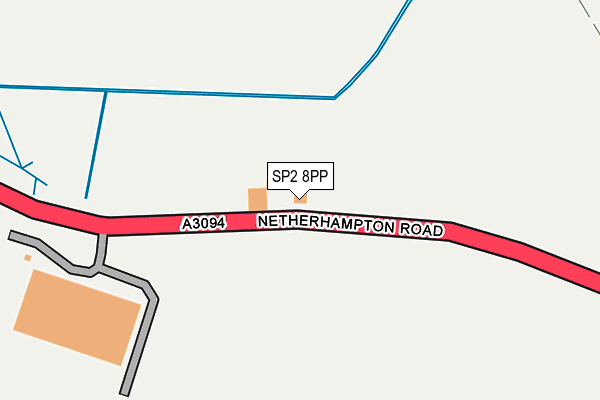 SP2 8PP map - OS OpenMap – Local (Ordnance Survey)