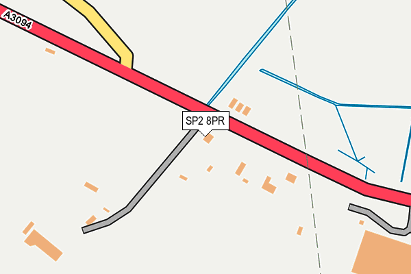 SP2 8PR map - OS OpenMap – Local (Ordnance Survey)