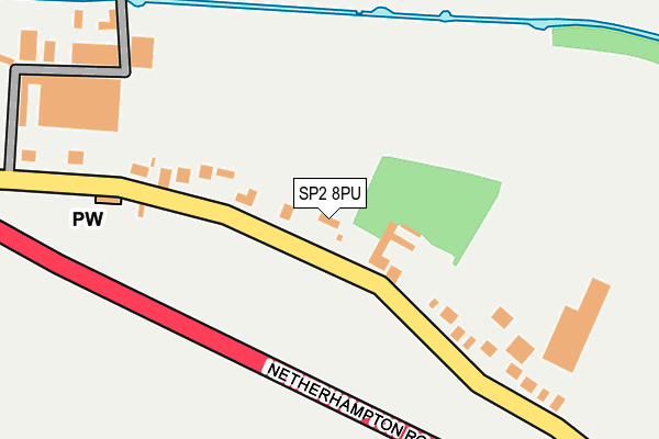 SP2 8PU map - OS OpenMap – Local (Ordnance Survey)