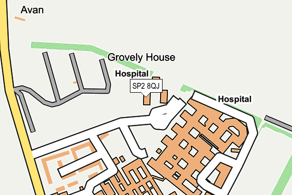 SP2 8QJ map - OS OpenMap – Local (Ordnance Survey)