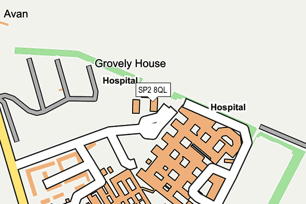 SP2 8QL map - OS OpenMap – Local (Ordnance Survey)