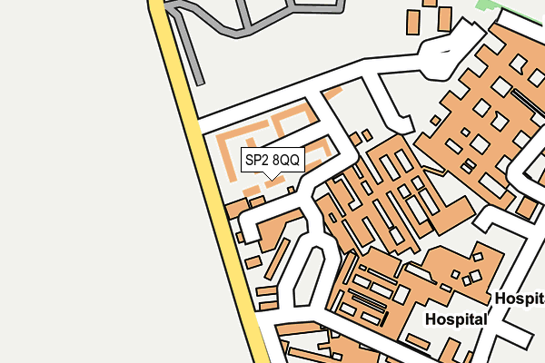 SP2 8QQ map - OS OpenMap – Local (Ordnance Survey)