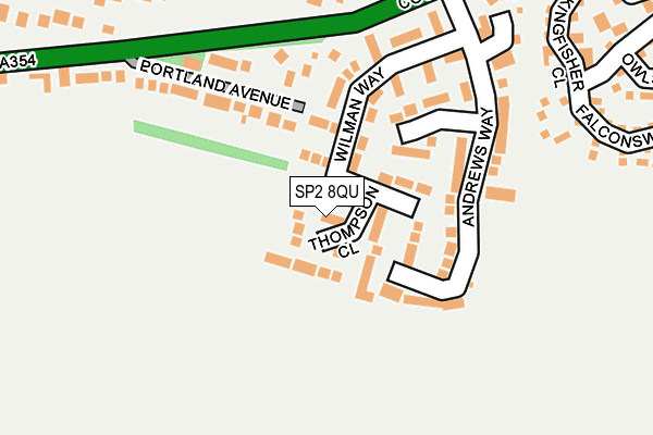 SP2 8QU map - OS OpenMap – Local (Ordnance Survey)