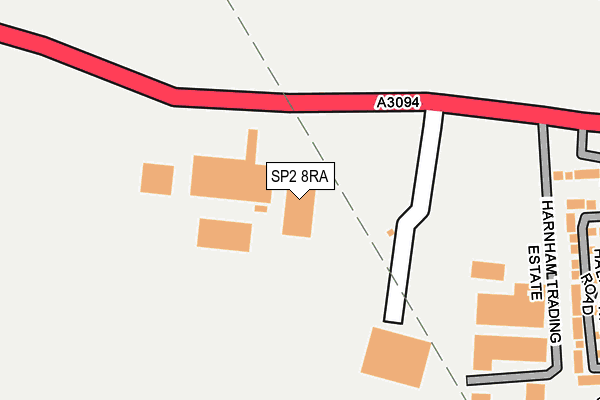 SP2 8RA map - OS OpenMap – Local (Ordnance Survey)