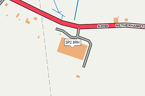 SP2 8RH map - OS OpenMap – Local (Ordnance Survey)