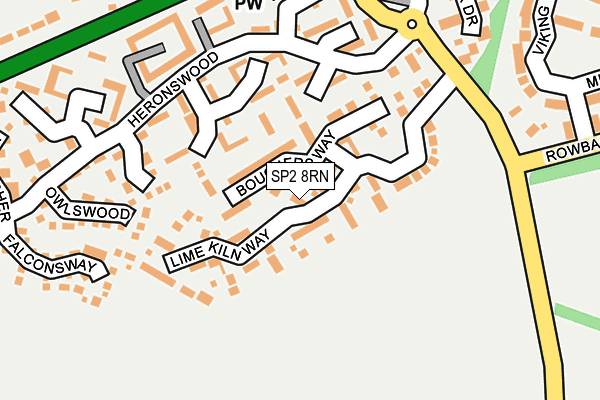 SP2 8RN map - OS OpenMap – Local (Ordnance Survey)