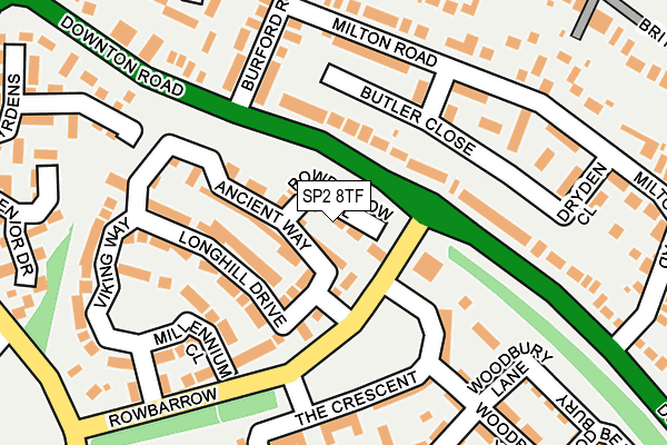 SP2 8TF map - OS OpenMap – Local (Ordnance Survey)