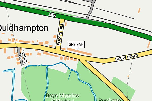 SP2 9AH map - OS OpenMap – Local (Ordnance Survey)