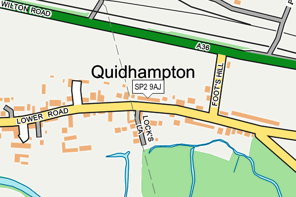 SP2 9AJ map - OS OpenMap – Local (Ordnance Survey)