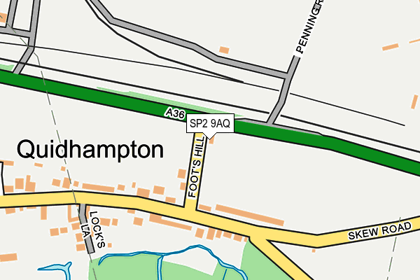 SP2 9AQ map - OS OpenMap – Local (Ordnance Survey)