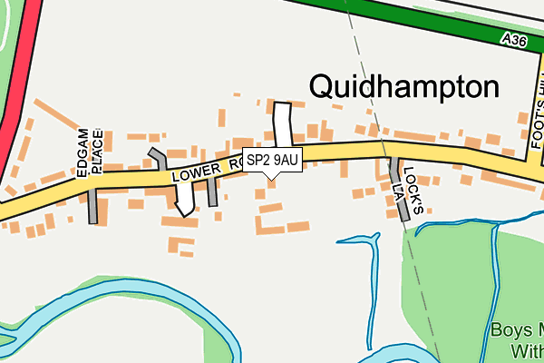 SP2 9AU map - OS OpenMap – Local (Ordnance Survey)