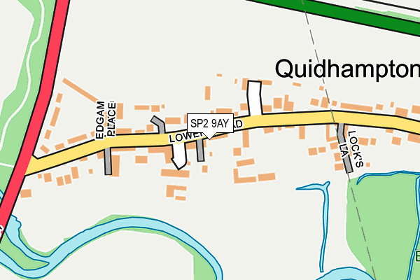 SP2 9AY map - OS OpenMap – Local (Ordnance Survey)