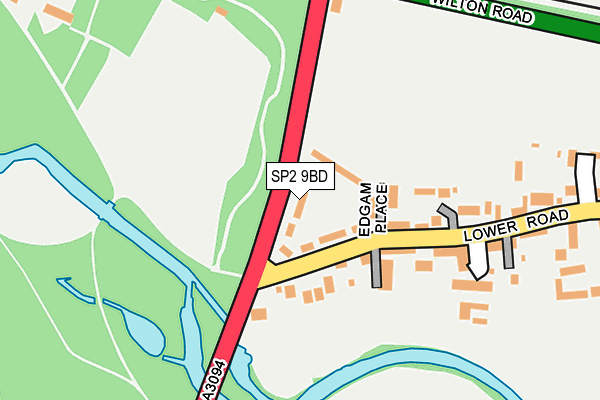 SP2 9BD map - OS OpenMap – Local (Ordnance Survey)