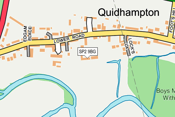 SP2 9BG map - OS OpenMap – Local (Ordnance Survey)