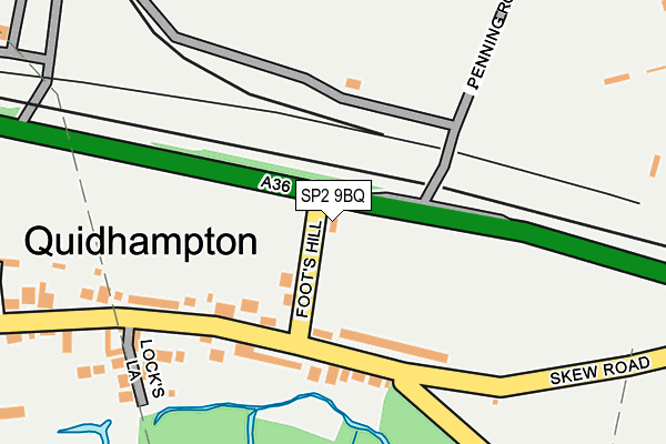 SP2 9BQ map - OS OpenMap – Local (Ordnance Survey)