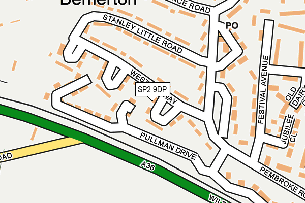 SP2 9DP map - OS OpenMap – Local (Ordnance Survey)