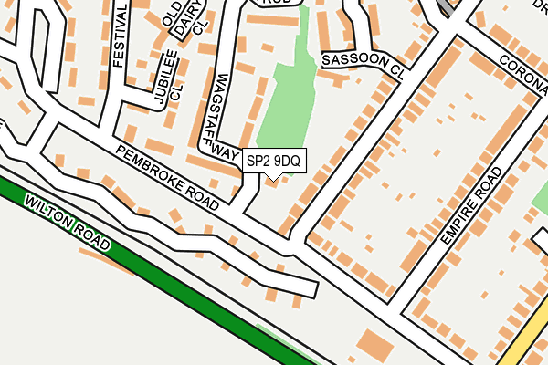 SP2 9DQ map - OS OpenMap – Local (Ordnance Survey)