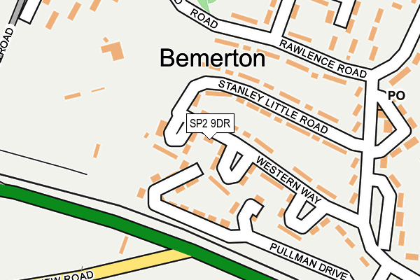 SP2 9DR map - OS OpenMap – Local (Ordnance Survey)