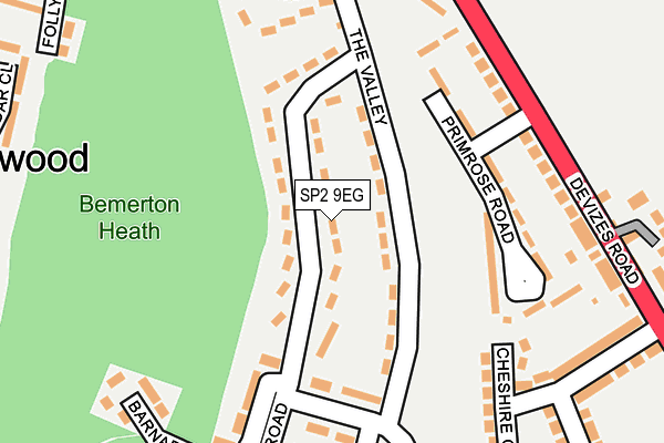 SP2 9EG map - OS OpenMap – Local (Ordnance Survey)