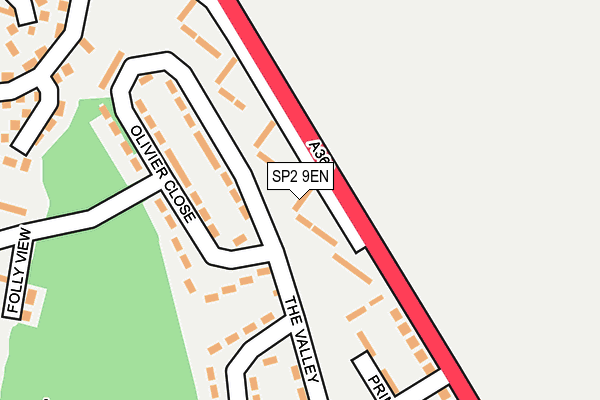 SP2 9EN map - OS OpenMap – Local (Ordnance Survey)