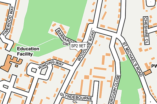 SP2 9ET map - OS OpenMap – Local (Ordnance Survey)