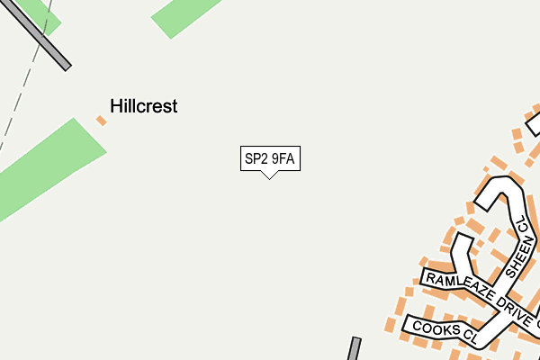 SP2 9FA map - OS OpenMap – Local (Ordnance Survey)