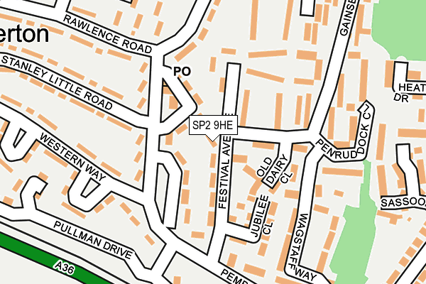SP2 9HE map - OS OpenMap – Local (Ordnance Survey)