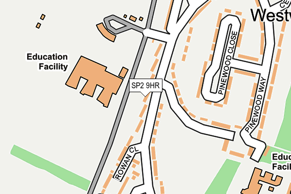 SP2 9HR map - OS OpenMap – Local (Ordnance Survey)