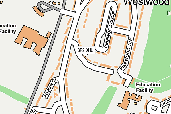 SP2 9HU map - OS OpenMap – Local (Ordnance Survey)