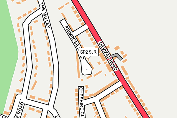SP2 9JR map - OS OpenMap – Local (Ordnance Survey)