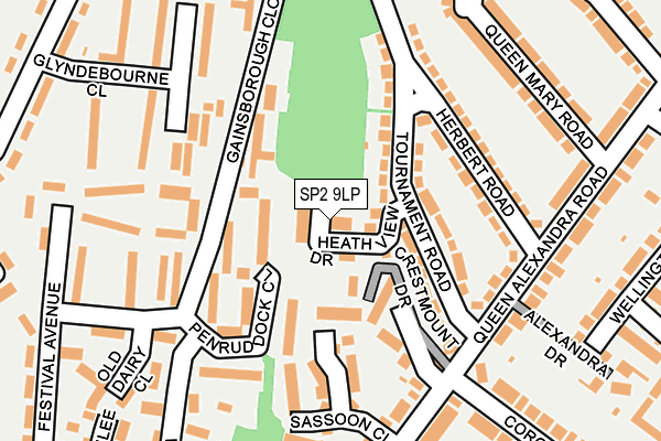 SP2 9LP map - OS OpenMap – Local (Ordnance Survey)